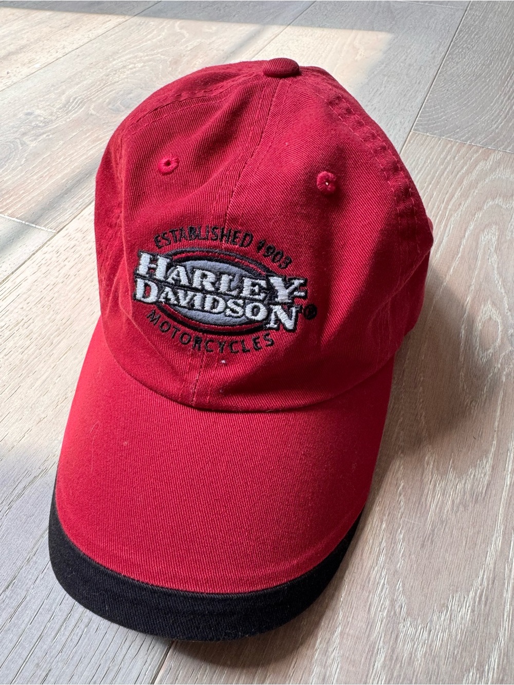 Daytona Beach Harley-Davidson Red & Black Logo Baseball Cap
